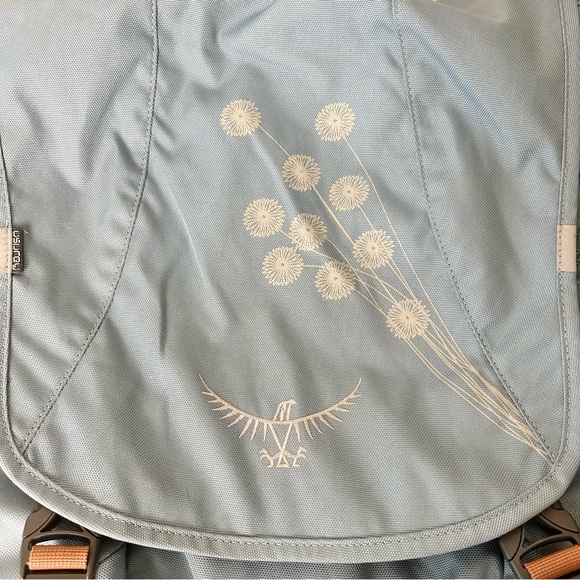 OSPREY Blue Backpack with Tan Straps - Picture 2 of 16